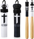 Skiennix Baseball & Softball Bat Covers - 2 Pack Wooden Sleeve with Hook for Travel Storage & Fence Hanging