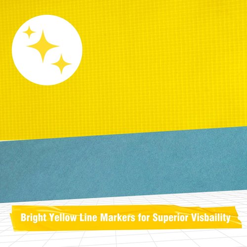 HolderProf Outdoor Pickleball Court Tape, 2in x 230FT - Sports Floor Marking Tape, 2in x 77yd - Pickleball Court Marking Kit| Multipurpose| Ultra Durable & Versatile (Yellow)