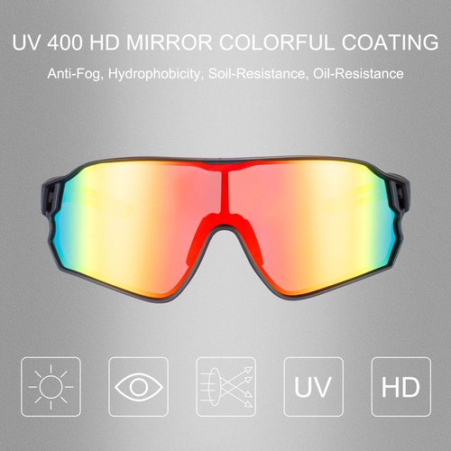 ROCKBROS Polarized Sunglasses for Men Women UV Protection Cycling Sunglasses with Photochromic Sports Sunglasses