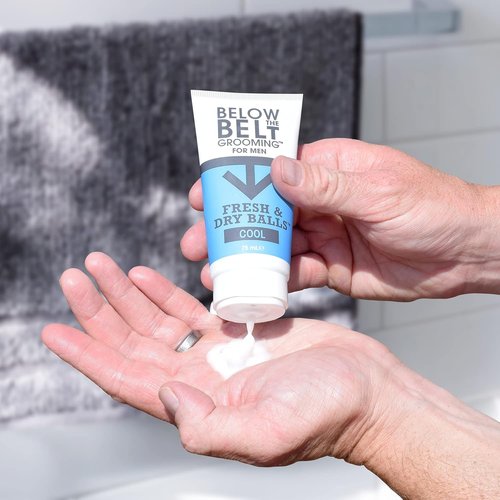 Below The Belt Grooming Intimate Deodorant - Fresh & Dry Protection Against Sweat & Odour | Cool Mint, 3 x 75ml