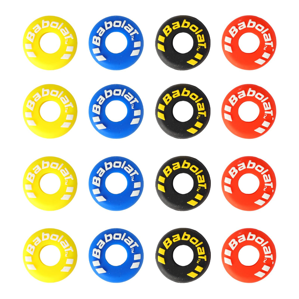 PKRFCJ 16pcs Rubber Tire Shape Vibration Dampener, Tennis Racket Dampener, Helps You Control The Racket Well and Enhances The Comfort of Hitting The Ball, Suitable for Tennis and Squash Players