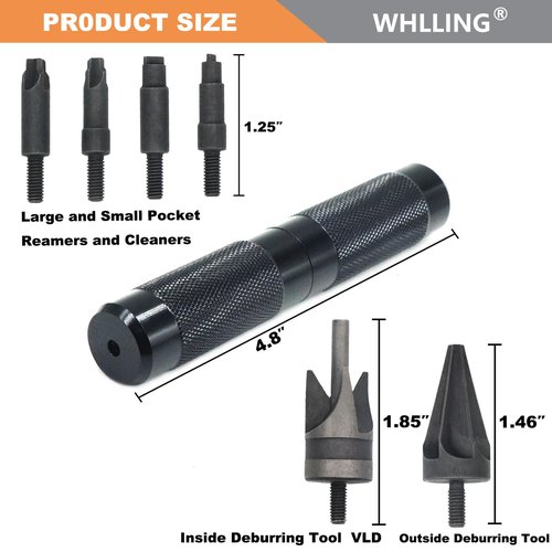 Case Prep Multitool, Case Chamfer Deburring Hand Tools for Reloading, Fits Case. 17-. 45 Caliber, Primer Pocket Cleaners Reamers for Removing Crimps