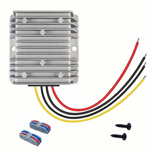 Step Down Converter 48V to 12V 20A 240W - Golf Cart Voltage Regulator IP68 Waterproof for RV Marine