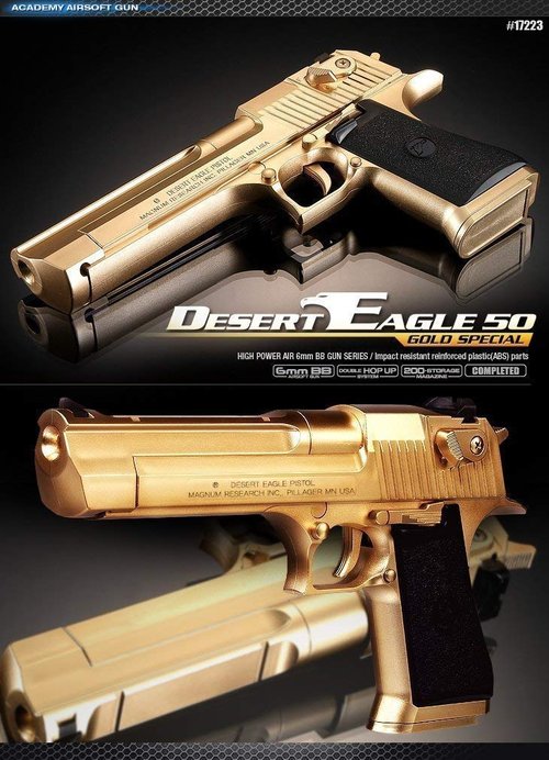 TG153 Academy #17223 Desert Eagle 50 Gold Special