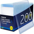 Skiennix Premium Baseball Card Sleeves - 200 Hard Plastic Protectors for Trading Cards | 3"x 4" Size