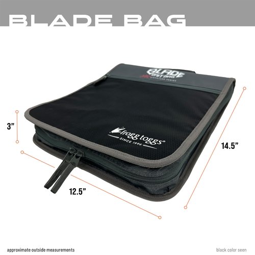 FROGG TOGGS Bladed Bait Bag, Fishing Tackle Bag, Tackle Organizer, Lure Tackle Box, Bait Binder, Red/Gray, OS