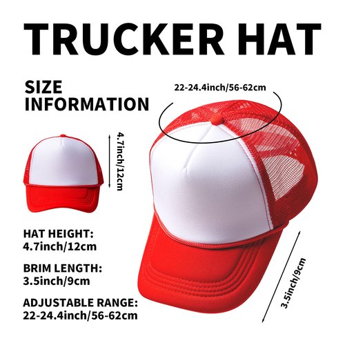 TZYZZQH 10 Blank Trucker Hats Bulk with Decorative Ropes,Men and Women Hat Bulk Heat Transfer Graffiti Hats