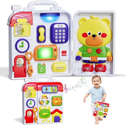 HYES Montessori Toys - LED Light & Music Sensory Play for Toddlers Ages 1-5 | Perfect Birthday Gift