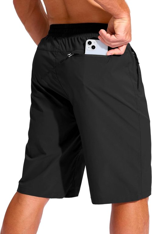 G Gradual Men's Board Shorts - Quick Dry Swim Trunks with 3 Zipper Pockets | 11" Beach Swimwear