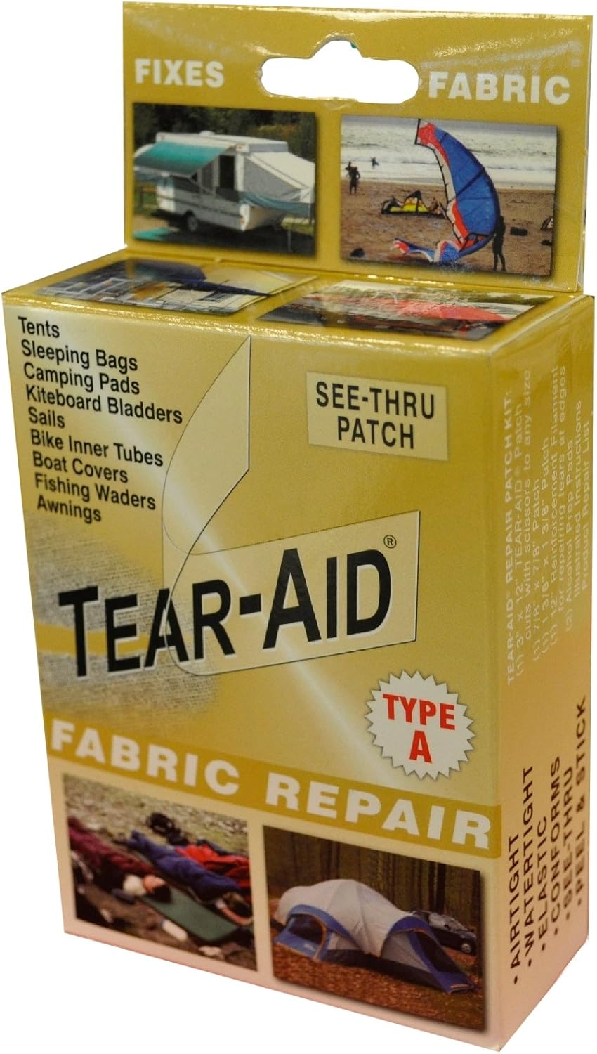 TEAR-AID Fabric Repair Kit - Unisex First Aid Solution for Quick and Easy Repairs | Pack of 1