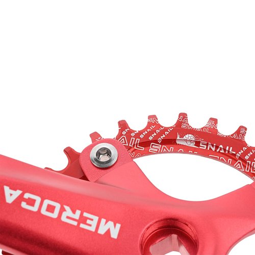 PETCHOR Square Taper Crankset MTB, Mountain Bike Single Speed Crankset, Bicycle Crank Arm Set 170mm 104BCD, 32T Chainring & Bolts, Red