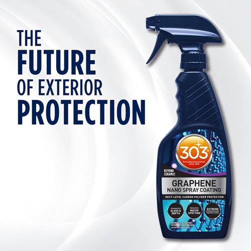 303 Products Graphene Nano Spray Coating - Water Repellent & UV Resistant Car Detailing Spray, 15.5oz