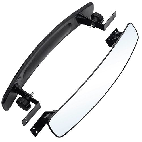 Golf Cart Rearview Mirror - 16.5 Inch Long & Wide Panoramic Golf Cart HD Clear Convex Center Rear View Mirror Fit for EzGo, Yamaha, Club Car