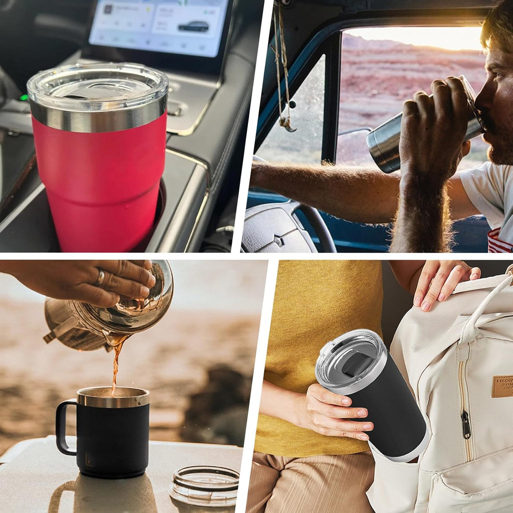 Yeti Tumbler Lids - 2 Pack Magnetic Replacement Tops for 20 oz & 16 oz Tumblers | Spill-Proof Design
