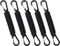 Skiennix 5-Pc Paracord Keychain Set - Durable Braided Umbrella Rope with D-Ring Carabiner | Versatile Key Lanyard