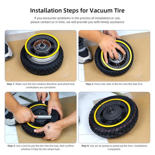 ulip 9.5x2.5 Tubeless Tire with Built-in Live Glue Repairable for Niu KQI3 Electric Scooter 9 inch tubeless tire with vavle Scooter Accessories 2PCS