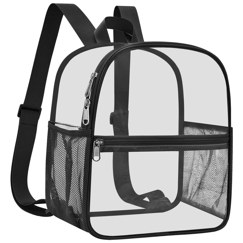 USPECLARE Clear Backpack Stadium Approved 12X11x6, Waterproof Clear Bag Stadium Backpack for Concert Work Sport Event