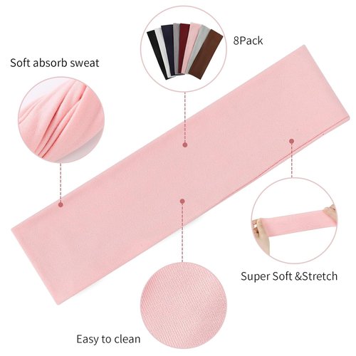 Fishinsea Sport Headbands - Non-Slip Elastic Hair Bands for Women | Perfect for Yoga & Running