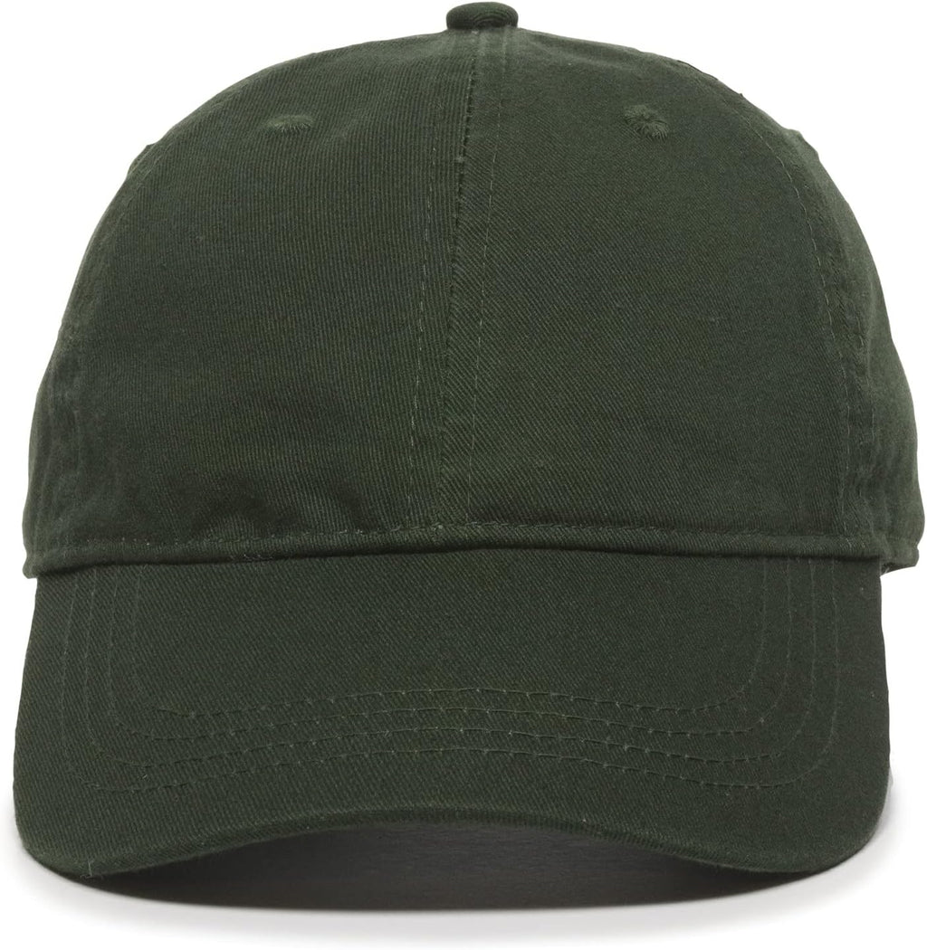 Outdoor Cap | Washed Cotton Baseball Cap - Versatile Dad Hat for Men & Women, Dark Green
