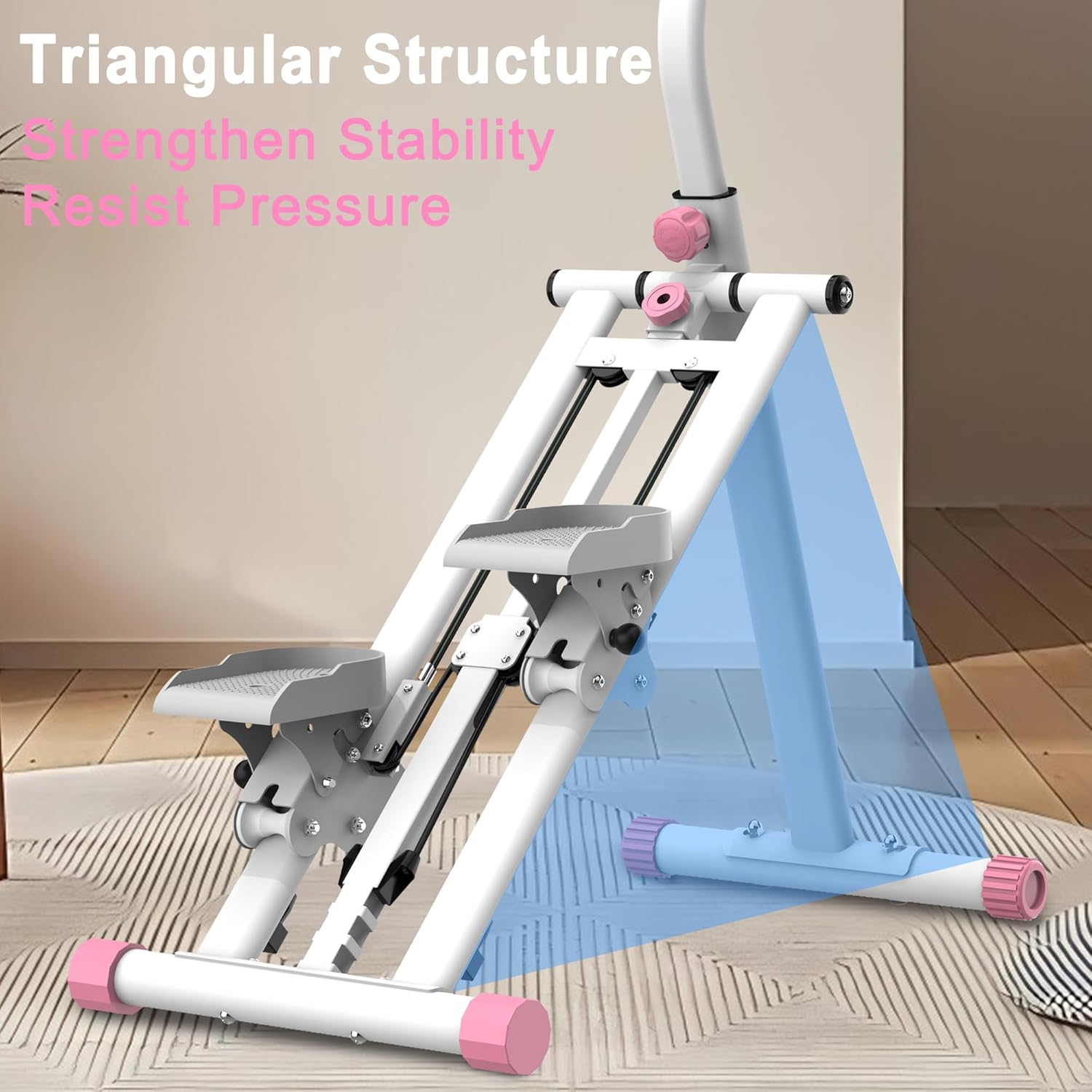 Vertical Climber Machine by [Brand Name] - Full-Body Stair Stepper for Home Use | 265lbs Capacity, Adjustable Handlebar