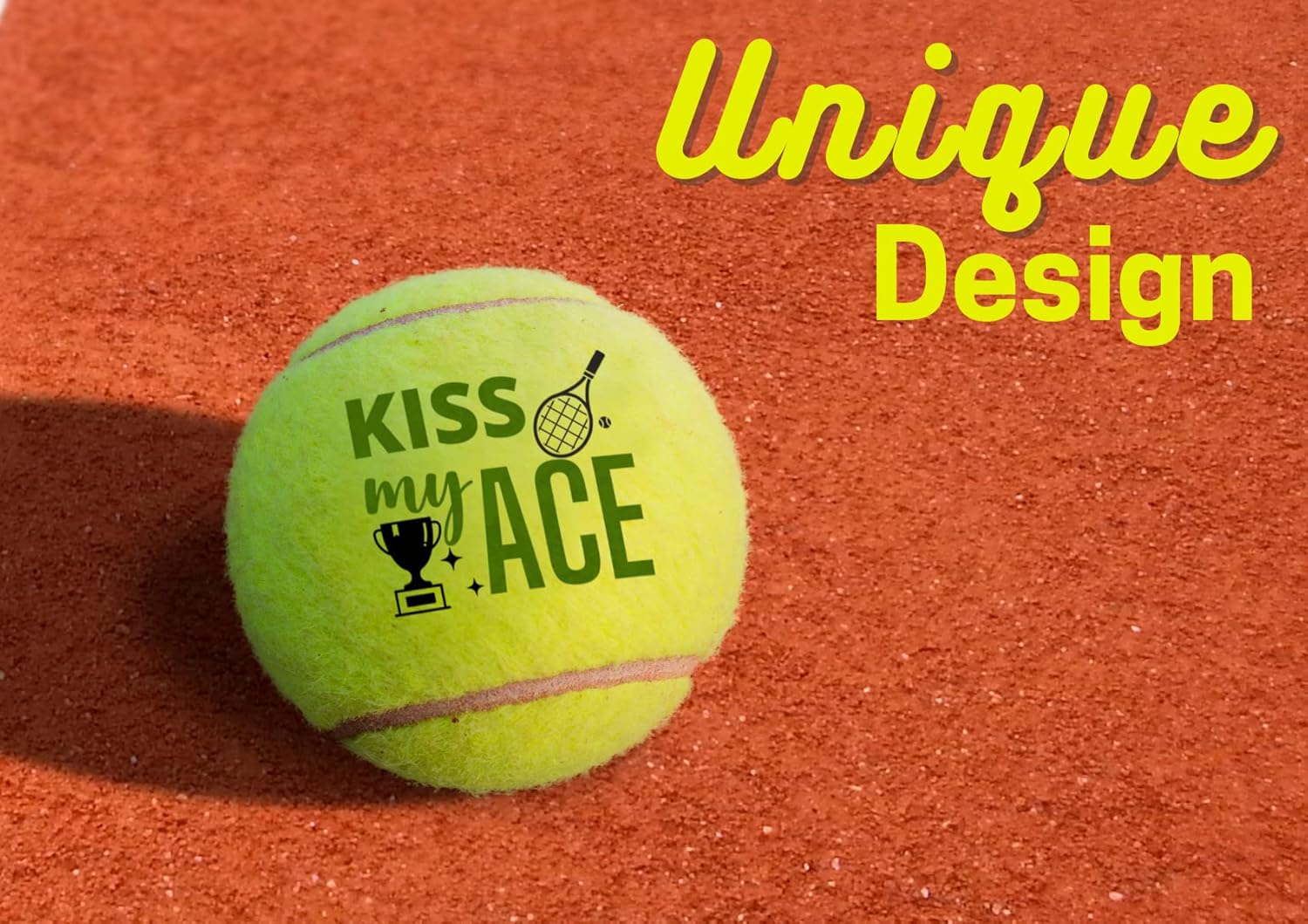Skiennix Unique Tennis Balls Gift Set - 3 Distinctive Balls in Elegant Package for Teammates & Partners