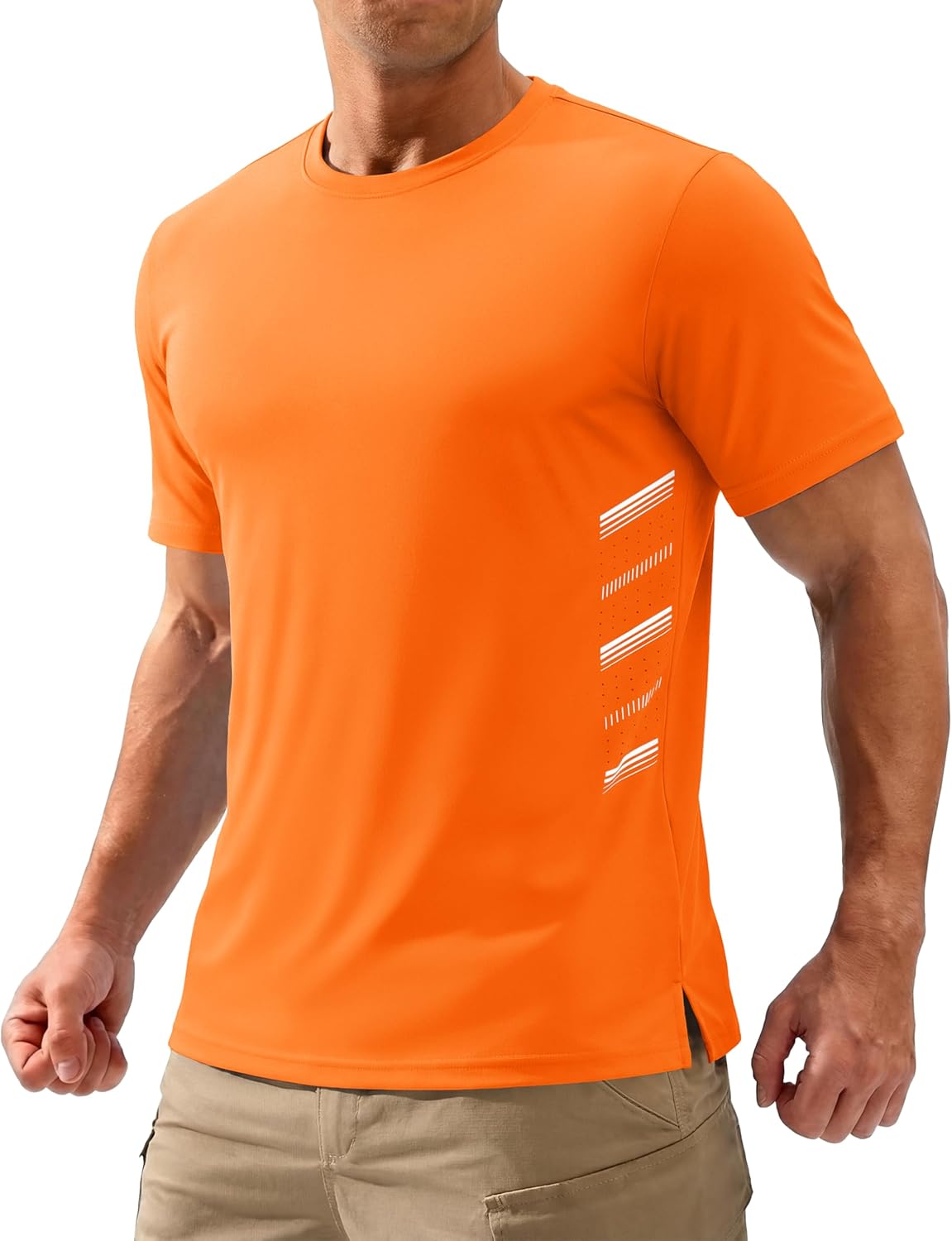 TACVASEN Men's Athletic Workout Shirts - Dry Fit Running Rash Guard | UPF 50+ Breathable Gym Tee
