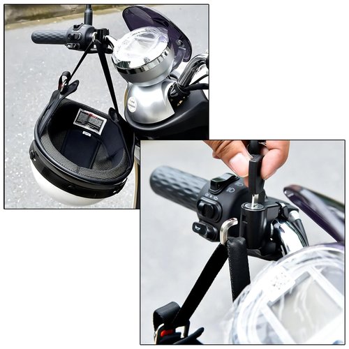 2X Motorcycle Helmet Security Lock Replacement Anti-Theft Fixed Multi-Function Lock Accessories with Key for Motorcycles Bicycles E-Bike