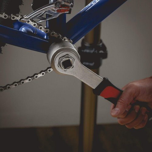 BIKE HAND Bicycle Bottom Bracket Removal Crank Tool - Compatible with Shimano Hollowtech II 16-Notch 44mm External BB