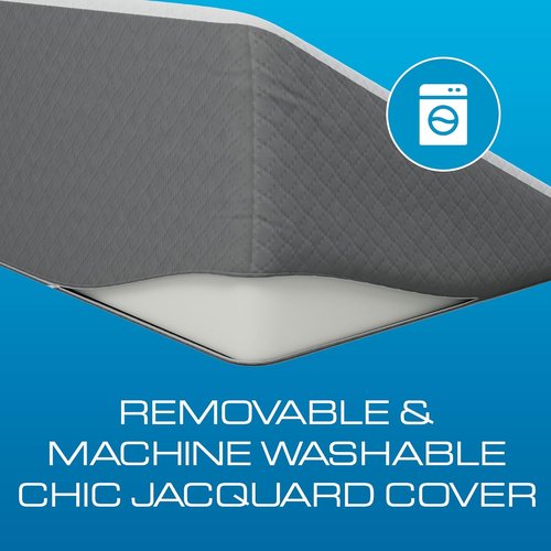 Kolbs Bed Wedge Pillow - Sleep Apnea & Acid Reflux Relief | Chic Jacquard Cover, Standard 7.5" Height