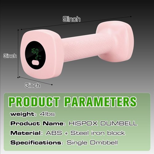 MOOSEC Smart Electronic Dumbbell with Counting and Timing，Dumbbells with Anti-Slip Material，Dumbbells Hand Weights Fitness Exercises for Home Gym Suitable Man/Women
