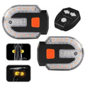Rechargeable Bike Tail Light with Turn Signals, USB Charging,Remote Control 5 Lighting Modes,Split Bike Turn Signals, Waterproof Bicycle Rear Light for Night Riding, Mountain Cycling and Road Safety