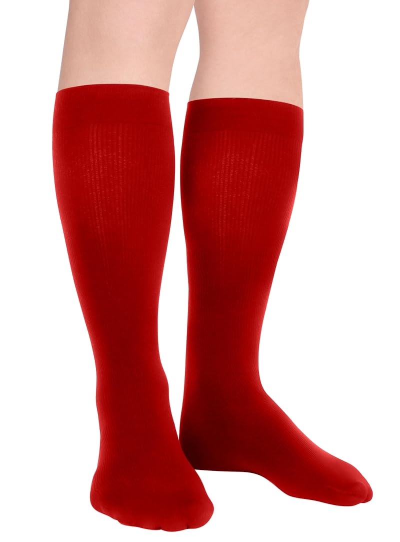 Duufin 8 Pair Knee-High Youth Baseball Socks - Red, 6-8 Years (Variation of THIS listing)