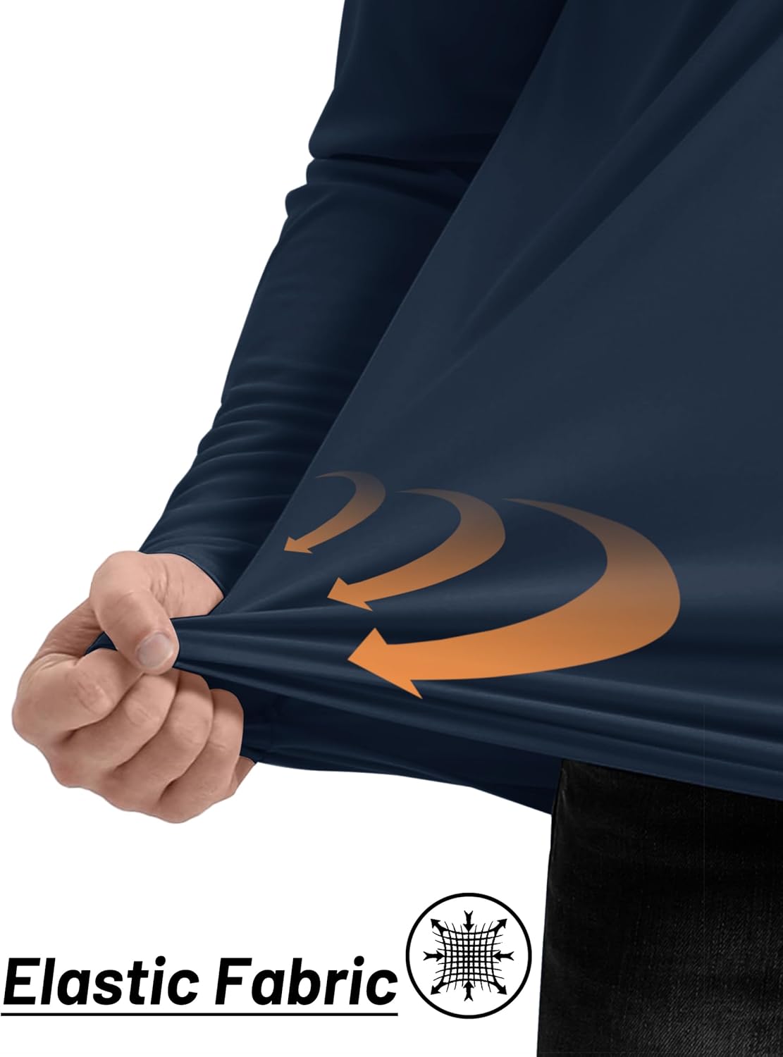 TACVASEN Men's Long Sleeve Athletic Shirt - UPF 50+ Sun Protection | 1/4 Zip Pullover for Outdoor Running