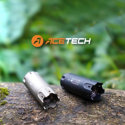 ACETECH Airsoft Tracer Unit Blaster 14mm CCW Thread Grow in the Dark Green/Gel BB LED Lighting Effect