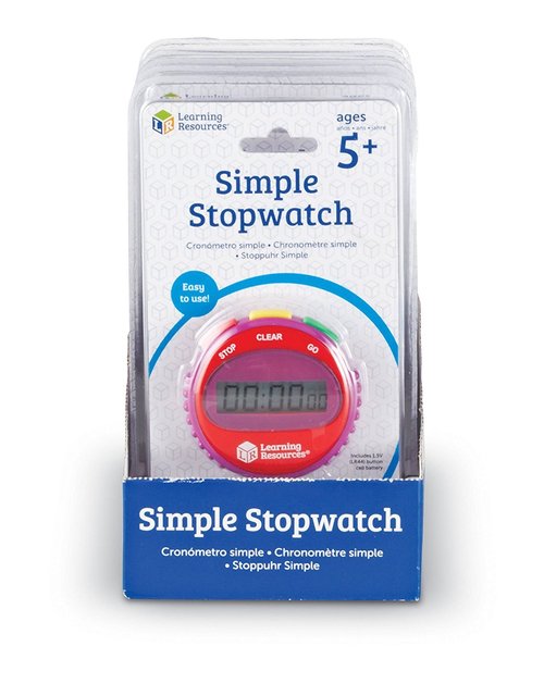 Learning Resources Simple Stopwatch - 6 Pieces, Ages 5+ Early Childhood Education Materials, Teacher Supplies