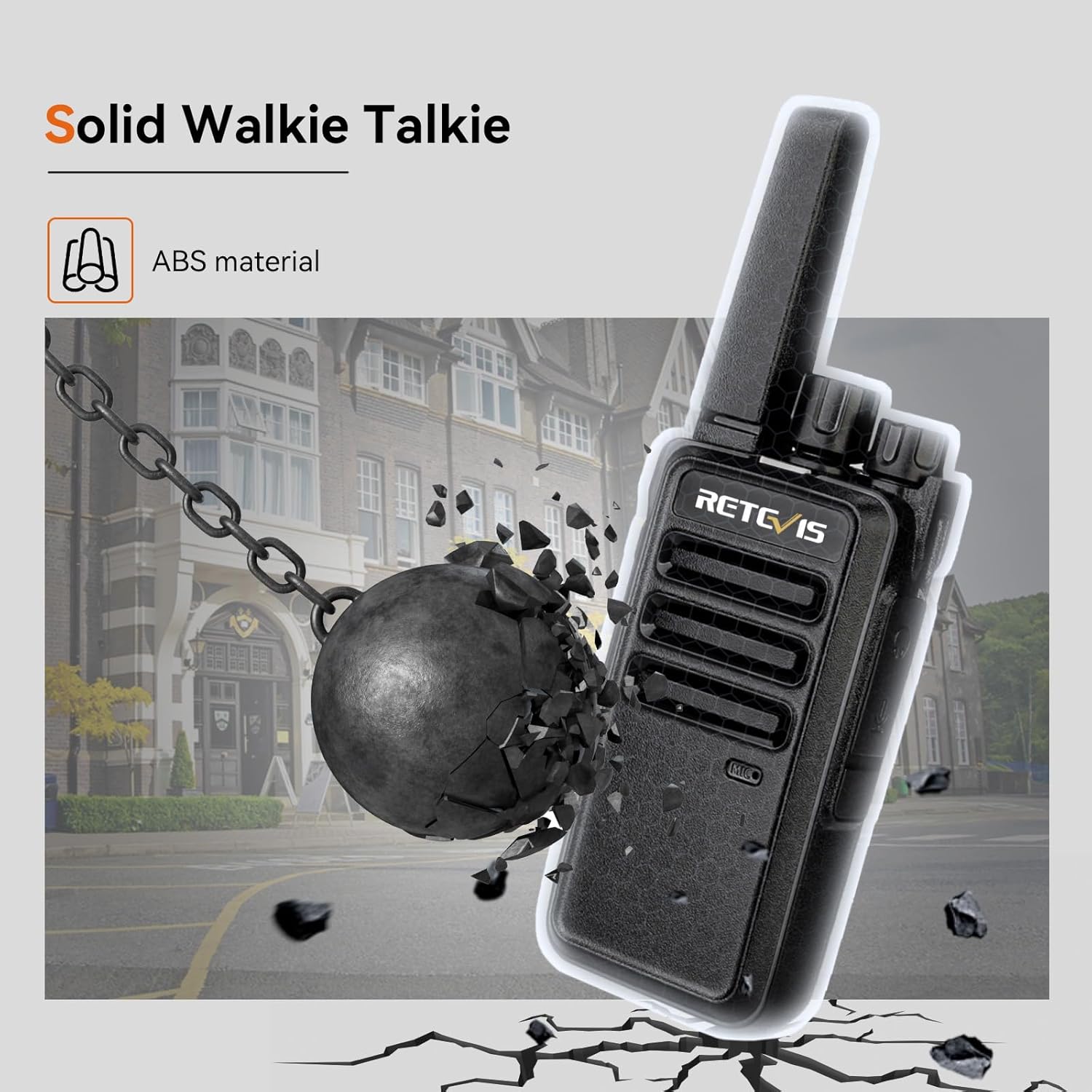 Retevis RT68 Long Range Walkie Talkies - 10 Pack with Multi-Way Charger & 1200mAh Battery