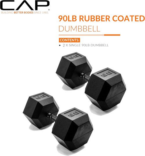CAP Barbell Coated Dumbbell Weights - Versatile Pairs & Sets for Home Workouts