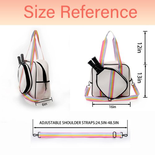 Cute Pickleball Bags for Women and Men,Pickle Ball Bag Tote，Pickleball Sling Bag