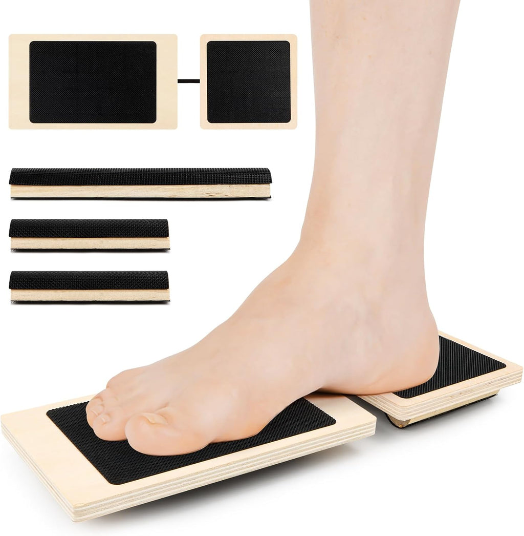 Skiennix Ankle Strengthener | Non-Slip Wood Balance Board for Injury Recovery & Training