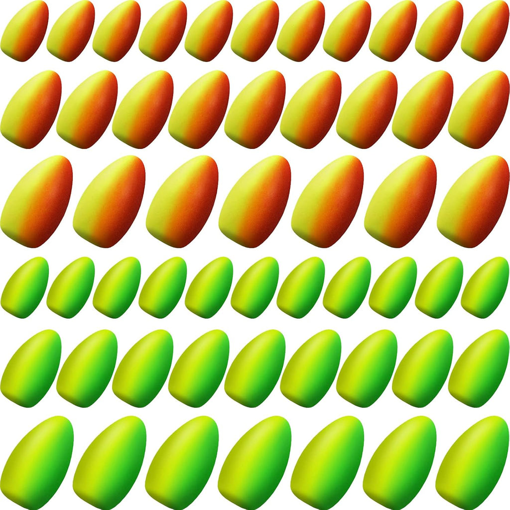 Skylety Foam Floats - 60 Pieces Bullet Snell Indicators for Trout, Catfish & Walleye Fishing