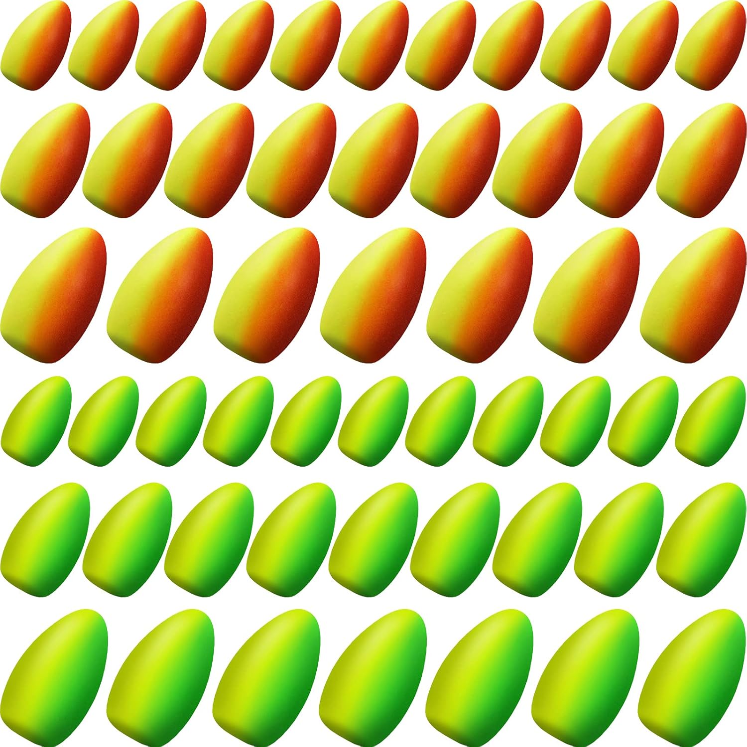 Skylety Foam Floats - 60 Pieces Bullet Snell Indicators for Trout, Catfish & Walleye Fishing