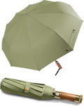 Rain Cats Large Umbrella - 45-Inch Windproof Travel Umbrella with 10 Fiberglass Ribs | Compact & Automatic