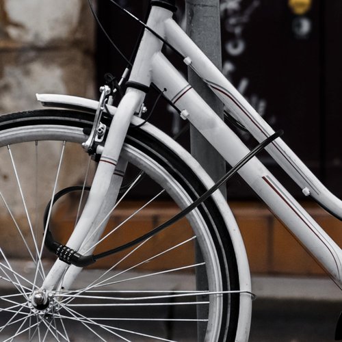 Boviisky Light Bike Cable Lock Combination,4 Digit,4ft Long Resettable Combination High Security Bicycle Lock for Scooter, Mountain Bike,Kids Bike Lock,Vinyl-Coated Anti-Theft 5/16 in Diameter