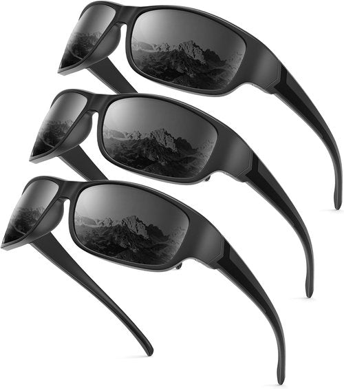 KALIYADI Polarized Sports Sunglasses - UV400 Protection for Men | Ideal for Running, Fishing, Golf