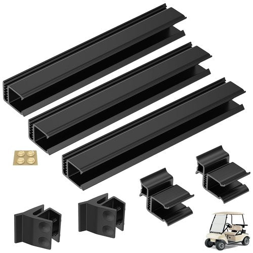 CartClan Golf Cart Windshield Clips Suitable for 2000.5-UP Club Car DS Golf Carts, Club Car Windshield Retaining Clips Kits with Screw Nut Replace OEM#103677101/102005901