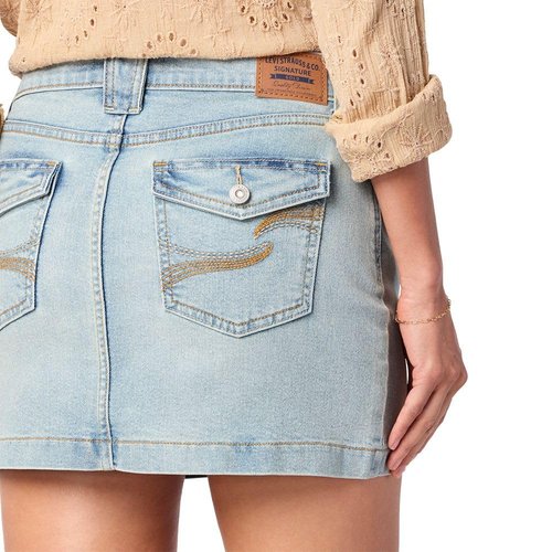 Levi Strauss Signature Gold Women's True Skirt (Available in Plus), (New) Walking On Clouds, 8
