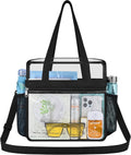 Skiennix Clear Stadium Bag - 12x6x12 Clear Tote for Concerts, Sports & Festivals