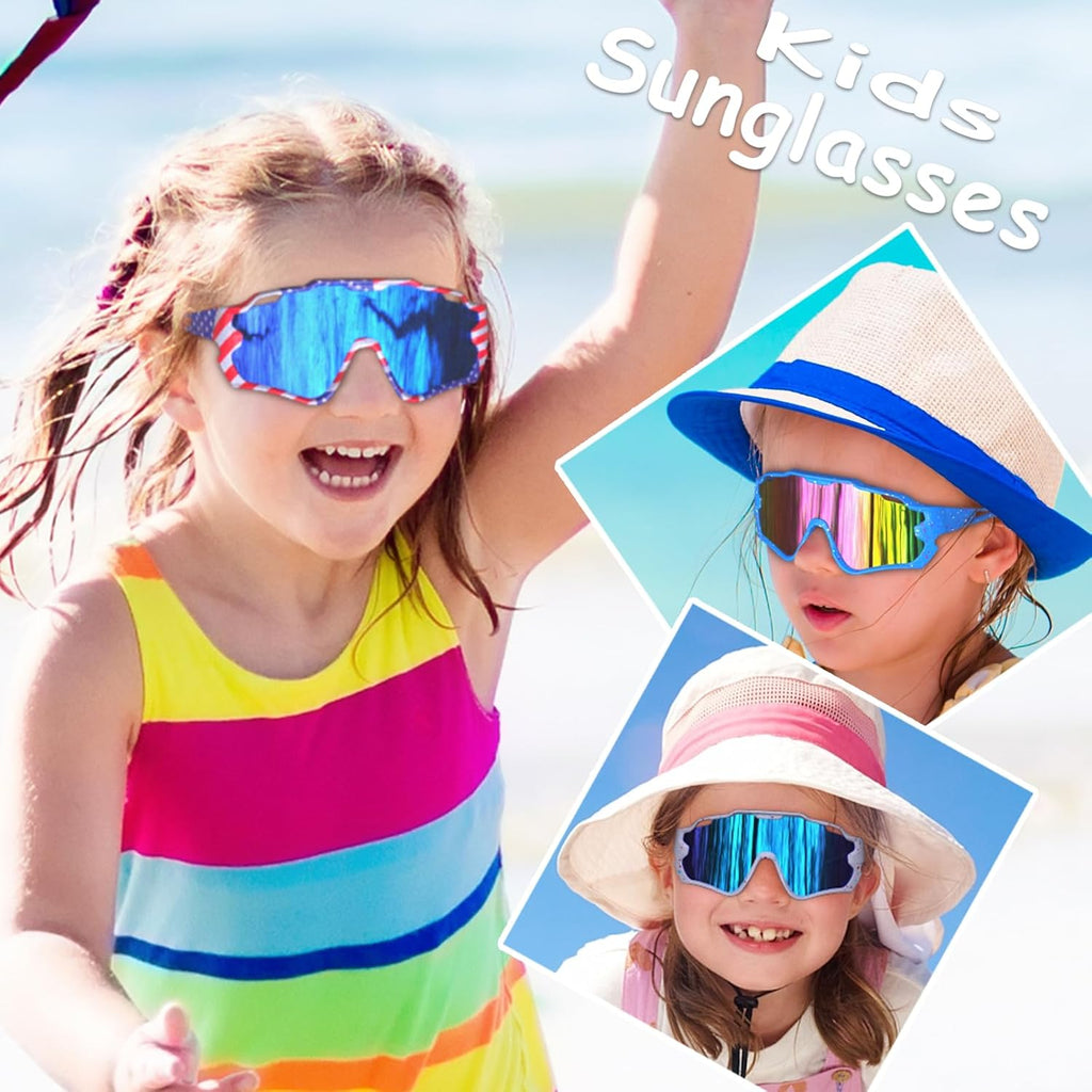 Skiennix Kids Sunglasses - Youth Baseball Glasses for Boys & Girls 6-14 | UV Protection Goggles