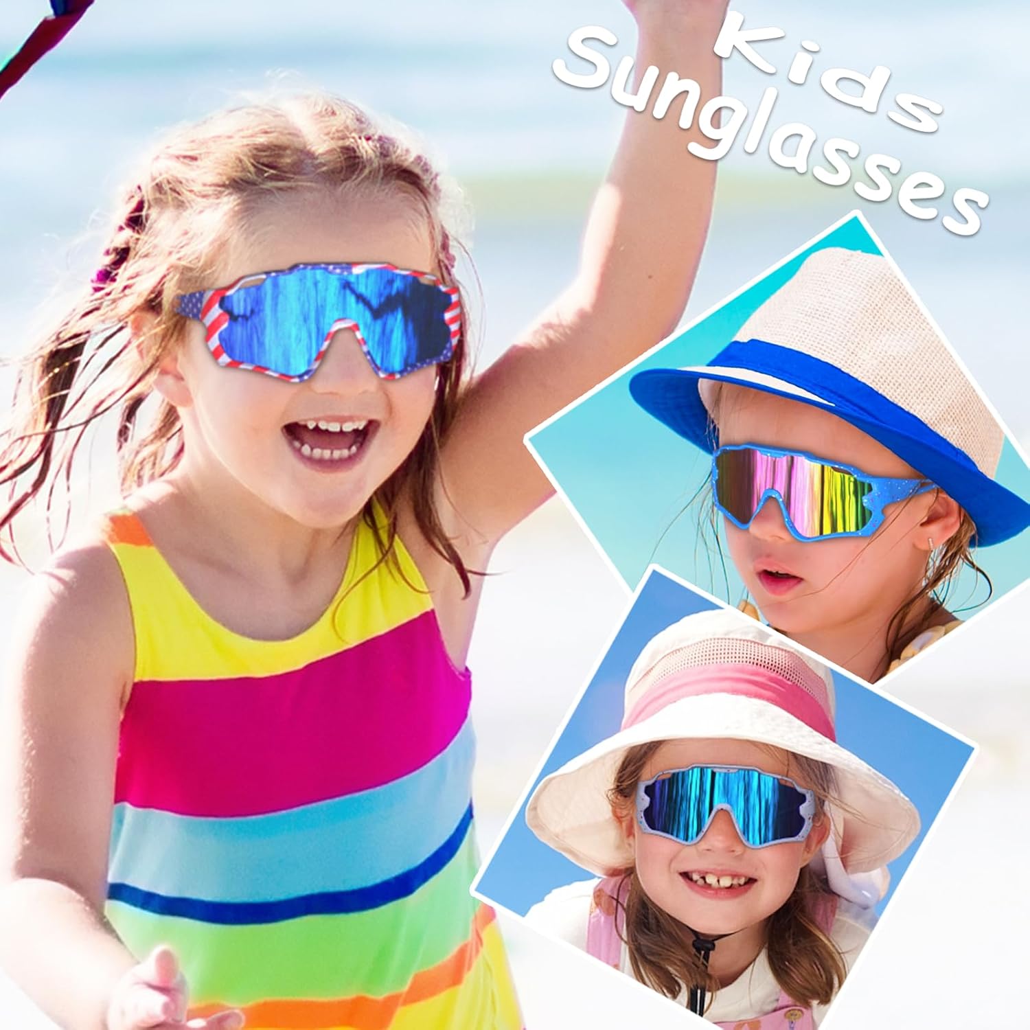 Skiennix Kids Sunglasses - Youth Baseball Glasses for Boys & Girls 6-14 | UV Protection Goggles