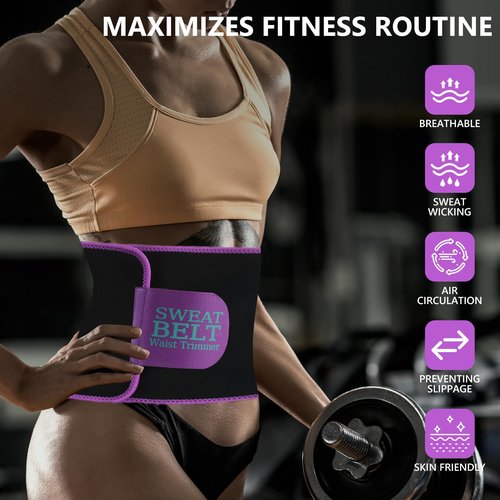 MORECOO Waist Trainers for Women Belly Fat, Silver Ion Nano Material Waist Trimmer, Belly Band Stomach Wrap, Sauna Sweat Belt for Gym Workouts, Postpartum Recovery & Daily Wear - Fits Women & Men